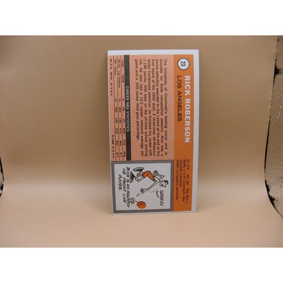 1970-71 Topps Basketball Card #23 Rick Roberson Los Angeles Lakers NICE CARD - Picture 2 of 2